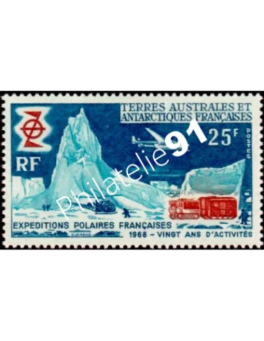 Timbre des TAAF n°31, Expéditions polaires françaises, timbres Dom Tom