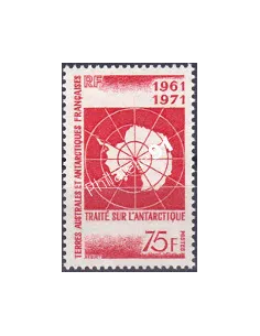 Timbre des TAAF n° 39, Traité sur l'Antarctique, timbres  Dom Tom
