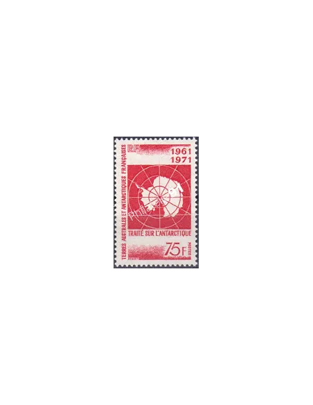 Timbre des TAAF n° 39, Traité sur l'Antarctique, timbres  Dom Tom