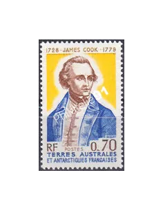 Timbre des TAAF n° 63, James Cook, timbres des dom Tom