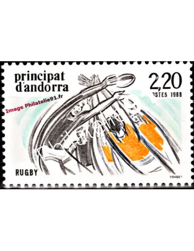 Timbre d'Andorre Français n° 368 - Thématique: Sport