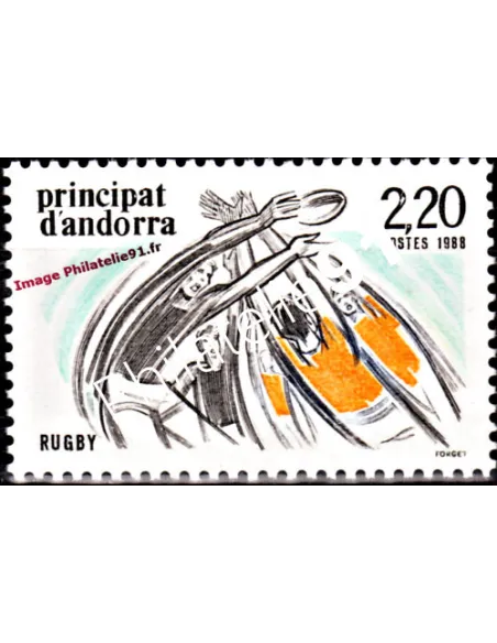 Timbre d'Andorre Français n° 368 - Thématique: Sport