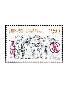 Timbre d'Andorre Français n° 407 - Thématique: Sport