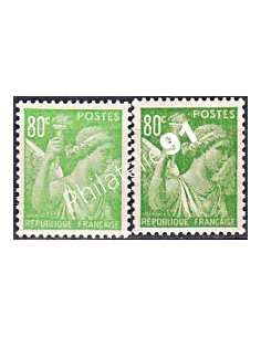 Variété sur Timbre n° 649, collection timbres France