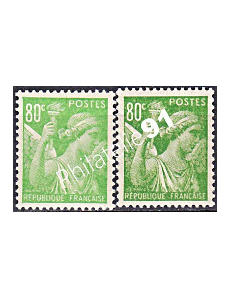 Variété sur Timbre n° 649, collection timbres France