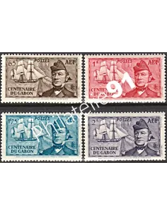 A.E.F. n° 66 à 69, Bouet-Willaumez, timbres des colonies françaises