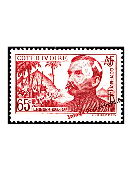 Timbre de Côte d'Ivoire n° 139, Binger, timbre des colonies