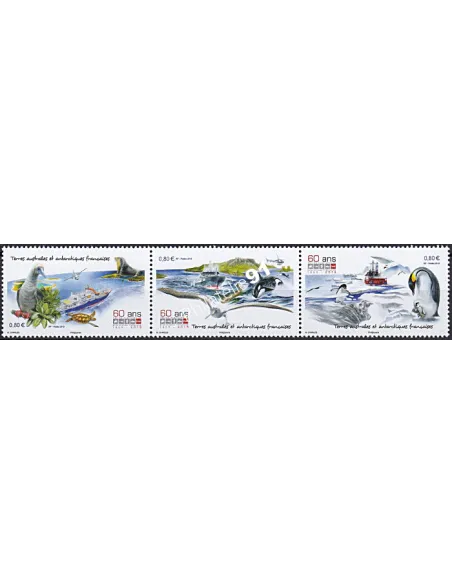 Timbres TAAF n° 747 à 749, collection timbres Dom-Tom