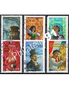 Timbre n° 3588 à 3593  oblitéré, Collection timbres France