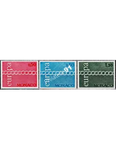 MONACO - n°  863 à 865 ** - EUROPA - 1971