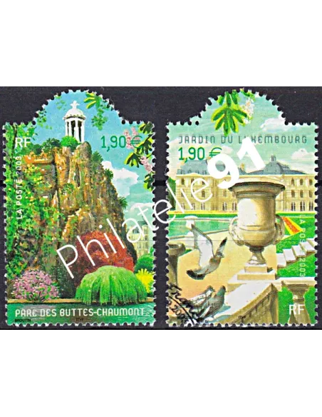 Timbre n° 3606 à 3607  oblitéré, Collection timbres France