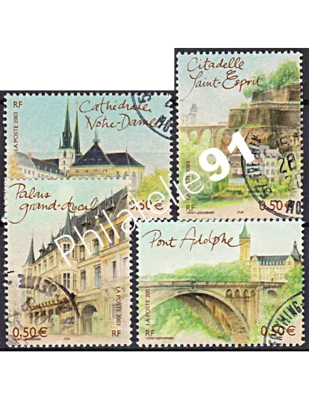 Timbre n° 3624 à 3627  oblitéré, Collection timbres France