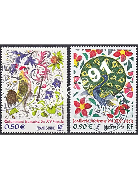 Timbre n° 3629 à 3630  oblitéré, Collection timbres France