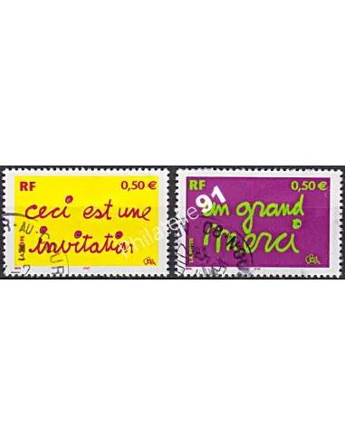 Timbre n° 3636 à 3637 oblitéré, Collection timbres France