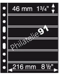 LEUCHTTURM - SYSTEME GRANDE - Recharges 6S (6 bandes) - noir