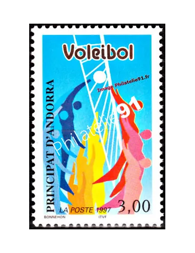 Timbre d'Andorre Français n° 486 - Thématique: sport