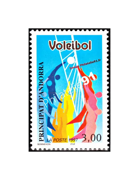 Timbre d'Andorre Français n° 486 - Thématique: sport