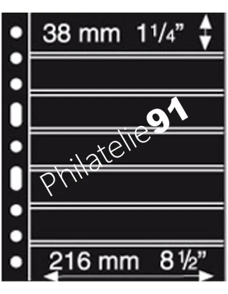 LEUCHTTURM - SYSTEME GRANDE - Recharges 7S (7 bandes) - noir
