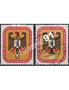 Timbres de BERLIN, n° 121 à 122, collection timbres Europe
