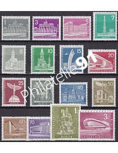 Timbres de BERLIN, n° 125 à 135A, collection timbres Europe