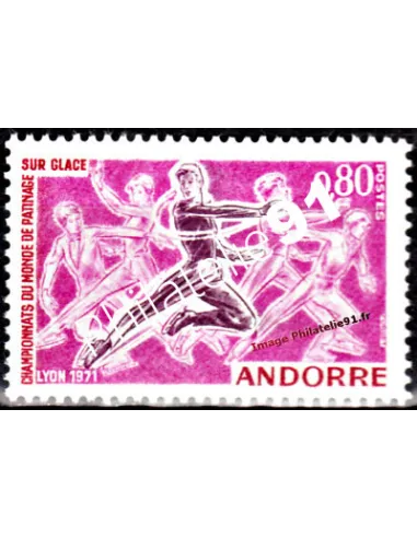 Timbre neuf d'Andorre Français n° 209 - Thématique : Sport