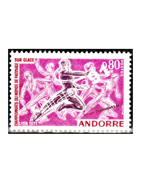 Timbre neuf d'Andorre Français n° 209 - Thématique : Sport