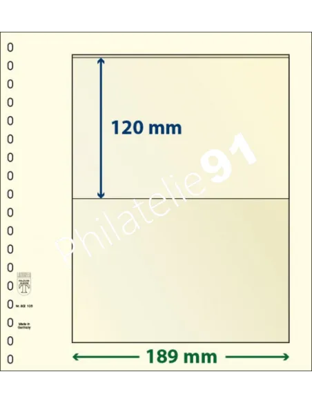 LINDNER, Feuilles neutres LINDNER-T, 1 Bande, Matériel philatélique