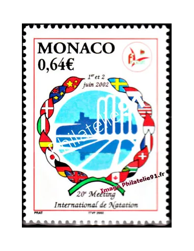 Timbre de Monaco n° 2349 - Thématique : Sport - natation