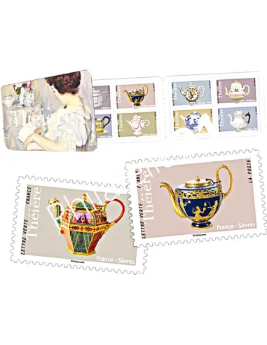 Carnet 1617 Théières, timbres France