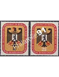 Timbres de BERLIN, n° 121 à 122, collection timbres Europe