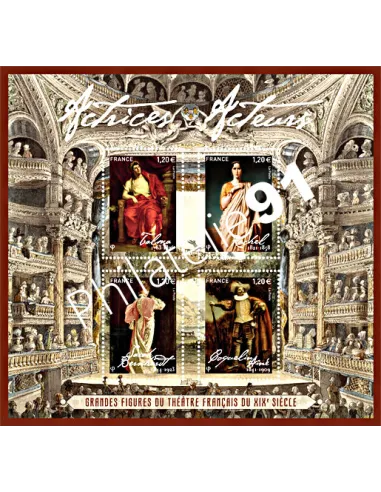 Feuille n° 5260, Feuille Actrices - Acteurs, timbres France