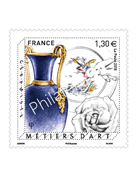 Timbre n° 5264, Métier d'Art, Céramiste, timbres France