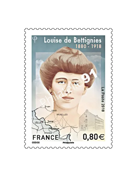Timbre n° 5266, Louise de Bettignies, timbres France