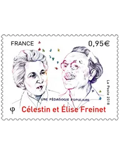Timbre n° 5269, Célestin et Elise Freinet, timbres France