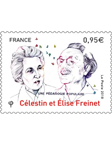 Timbre n° 5269, Célestin et Elise Freinet, timbres France