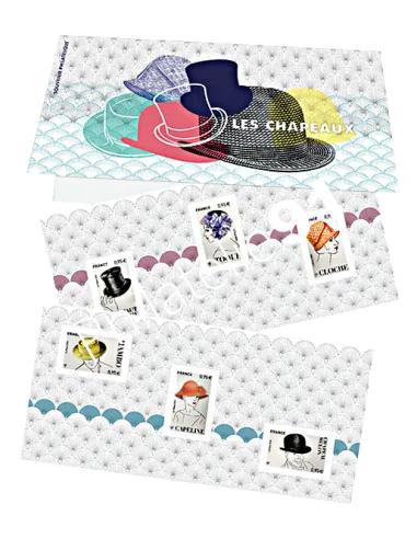 Bloc souvenir n° 147, les chapeaux, timbres France