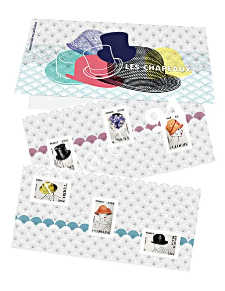 Bloc souvenir n° 147, les chapeaux, timbres France