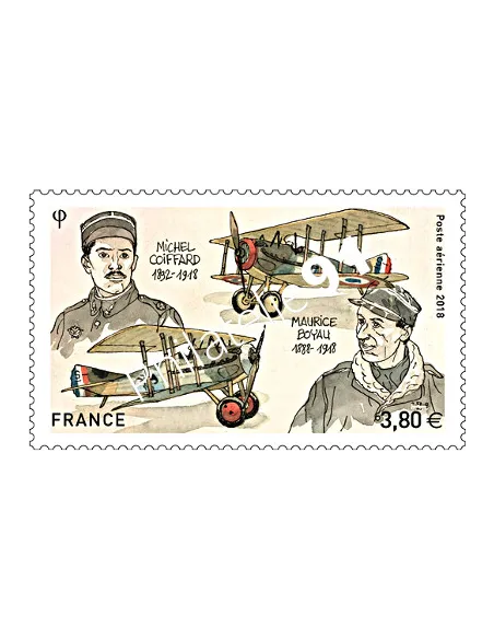 Timbre P.A. 82, ​Maurice Boyau et Michel Coiffard, timbres France
