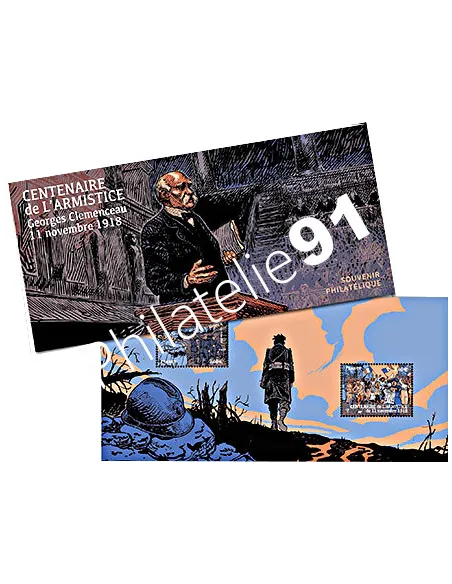 Bloc souvenir n° 148, Centenaire de l’Armistice, timbres France