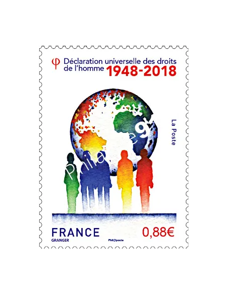 Timbre n° 5290, Déclaration des droits de l’homme, timbres France