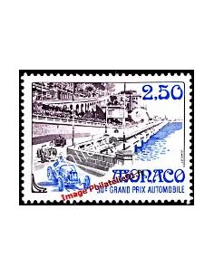 Timbre de MONACO n° 1814 - 50e Grand Prix automobile de Monaco