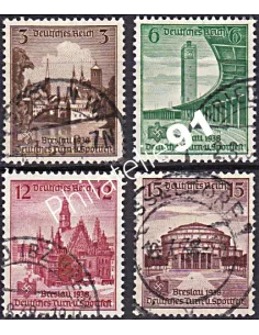 Allemagne, Reich n° 608 à 611, collection timbres Europe