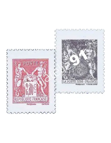 Timbres n° 5096 et 5097, 140 ans du type Sage 1876,collection timbres France