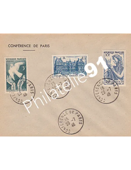 France, enveloppe Conférence de Paris, Collection lettre France