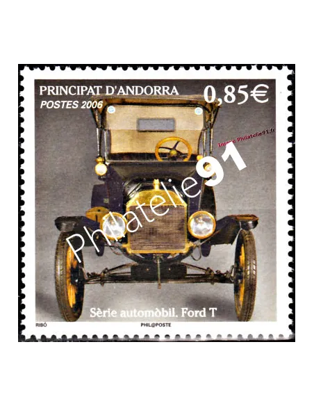 Timbre d'Andorre Français n° 630 - Thématique: Voiture