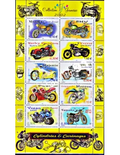 Bloc Feuillet n° 51 (n°3508 - 3517) Cylindrées et carénages - Motos