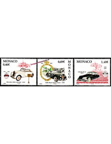 Timbres de Monaco n° 2369 à 2371 - Automobiles de la collection de S.A.S. le Prince de Monaco.