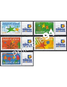 Timbre Personnalisé n° 3722A à 3726A, collection timbres France