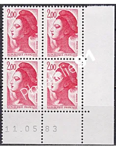 Coin daté sur Timbre n° 2274, Collection timbres France