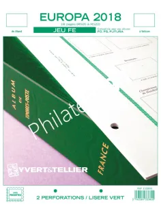 JEU FE EUROPA 2018 Yvert et Tellier, matériel philatélie